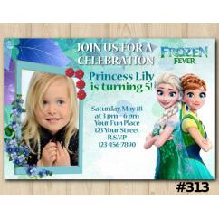 Frozen Fever Invitation with Photo