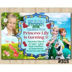 Frozen Fever Invitation with Photo