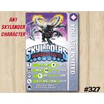 Skylanders Game Card Invitation | DarkSpyro | Personalized Digital Card