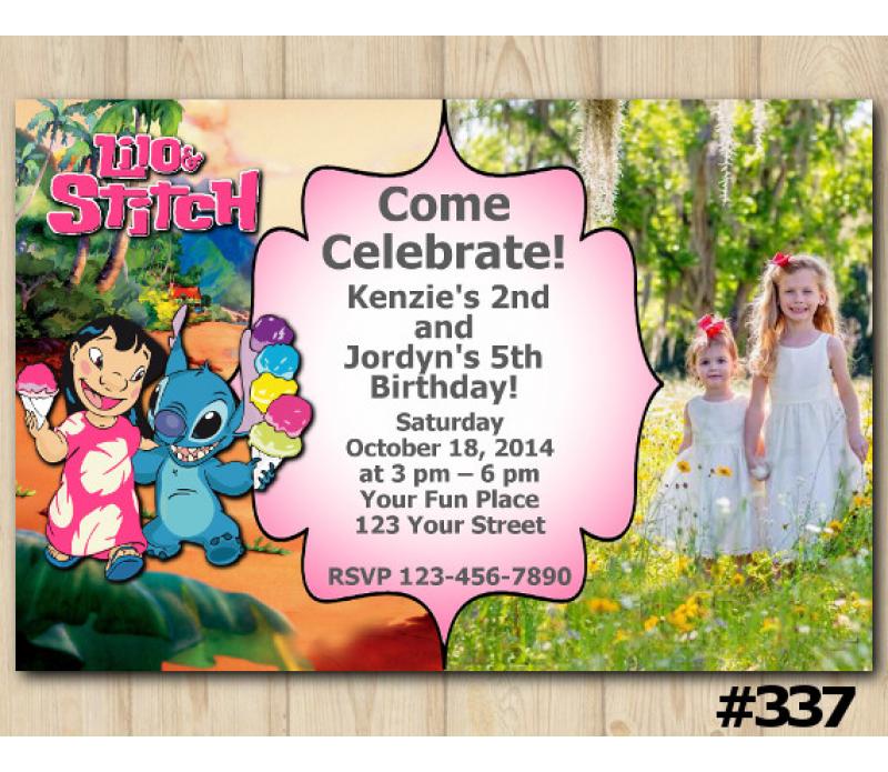 Stitch Birthday Invitation - Lilo & Stitch - Printable Digital File  1st birthday  party themes, Birthday invitations, Disney birthday party