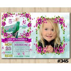 Frozen Fever Invitation with Photo