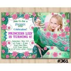 Frozen Fever Birthday Invitation with Photo