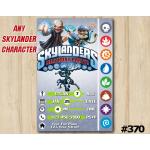 Skylanders Game Card Invitation | Kaos, FlingKong, KnightMare | Personalized Digital Card