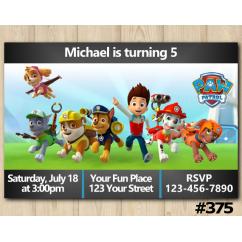 Paw Patrol Invitation