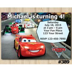 Disney Cars Invitation