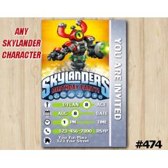 Skylanders Game Card Invitation | MagnaStone