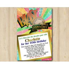 Blast From the Past Adult Invitation