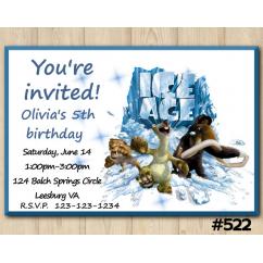 Ice Age Invitation