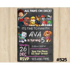 Paw Patrol Invitation