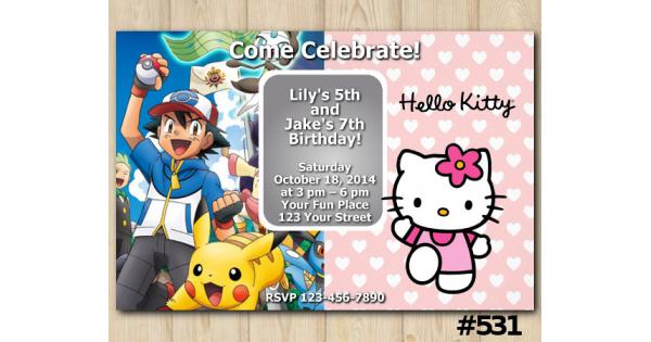 twin-pokemon-and-hello-kitty-birthday-invitation-joint-twin-invitation-template