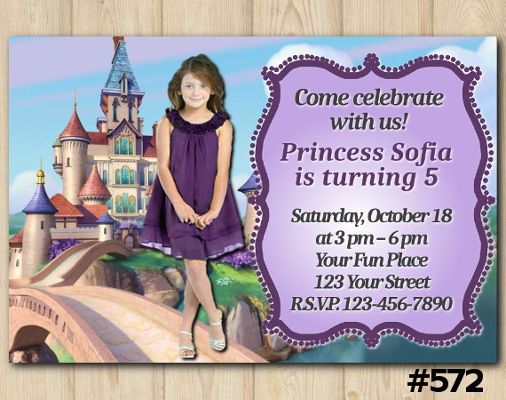 Girls Invitation with Photo | Personalized Digital Card
