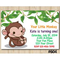 Little Monkey Invitation