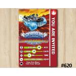 Skylanders Spitfire Superchargers Game Card Invitation | Spitfire | Personalized Digital Card
