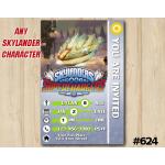 Skylanders Superchargers Game Card Invitation | Astroblast | Personalized Digital Card