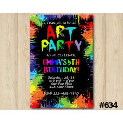 Art Party Invitation