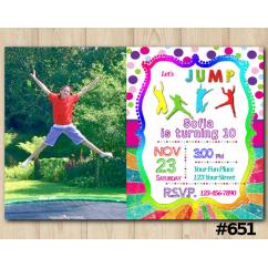 Jump Invitation with Photo