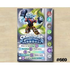 Skylanders Game Card Invitation | NightShift