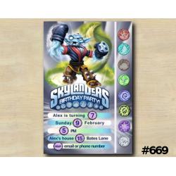 Skylanders Game Card Invitation | NightShift