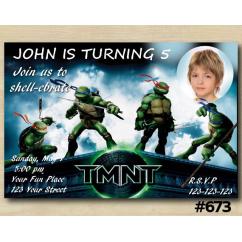 TMNT Invitation with Photo