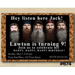 Duck Dynasty Invitation with Photo