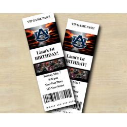 Auburn Ticket Invitation