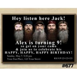 Duck Dynasty Invitation with Photo