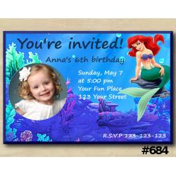 Ariel Invitation with Photo