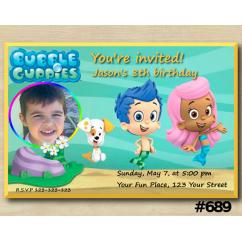 Bubble Guppies Invitation with Photo