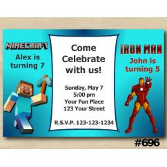 Twin Minecraft and Ironman Invitation