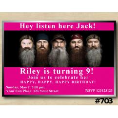Duck Dynasty Invitation with Photo