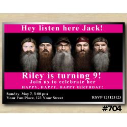 Duck Dynasty Invitation with Photo