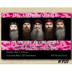 Duck Dynasty Invitation with Photo