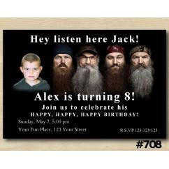 Duck Dynasty Invitation with Photo