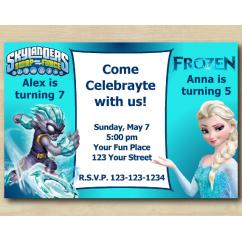 Twin Skylanders and Frozen Invitation | FreezeBlade