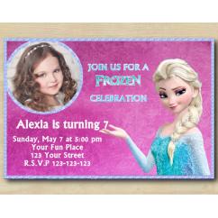 Frozen Invitation with Photo