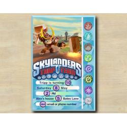 Skylanders Game Card Invitation | Wallop
