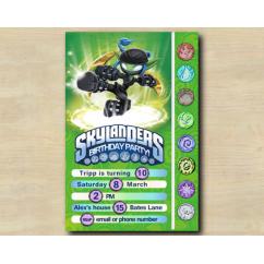 Skylanders Game Card Invitation | StealthElf