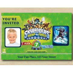 Skylanders Invitation with Photo | FreezeBlade