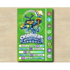 Skylanders Game Card Invitation | DuneBug