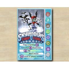 Skylanders Game Card Invitation | BatSpin