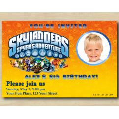 Skylanders Invitation with Photo