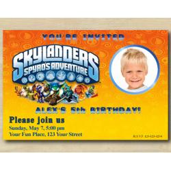 Skylanders Invitation with Photo
