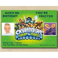 Skylanders Invitation with Photo | Spyro