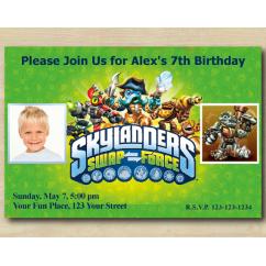 Skylanders Invitation with Photo | RubbleRouser