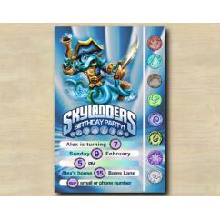Skylanders Game Card Invitation | WashBuckler