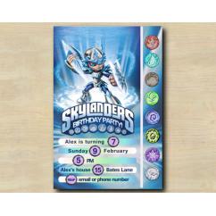 Skylanders Game Card Invitation | Chill