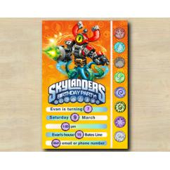 Skylanders Game Card Invitation | MagnaBuckler