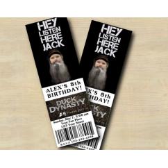Duck Dynasty Ticket Invitation with Photo