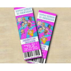 Bubble Guppies Ticket Invitation with Photo