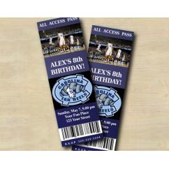 North Carolina Tarheels Ticket Invitation